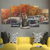 5-Pieces-Volkswagen-Beetles-Canvas-Art