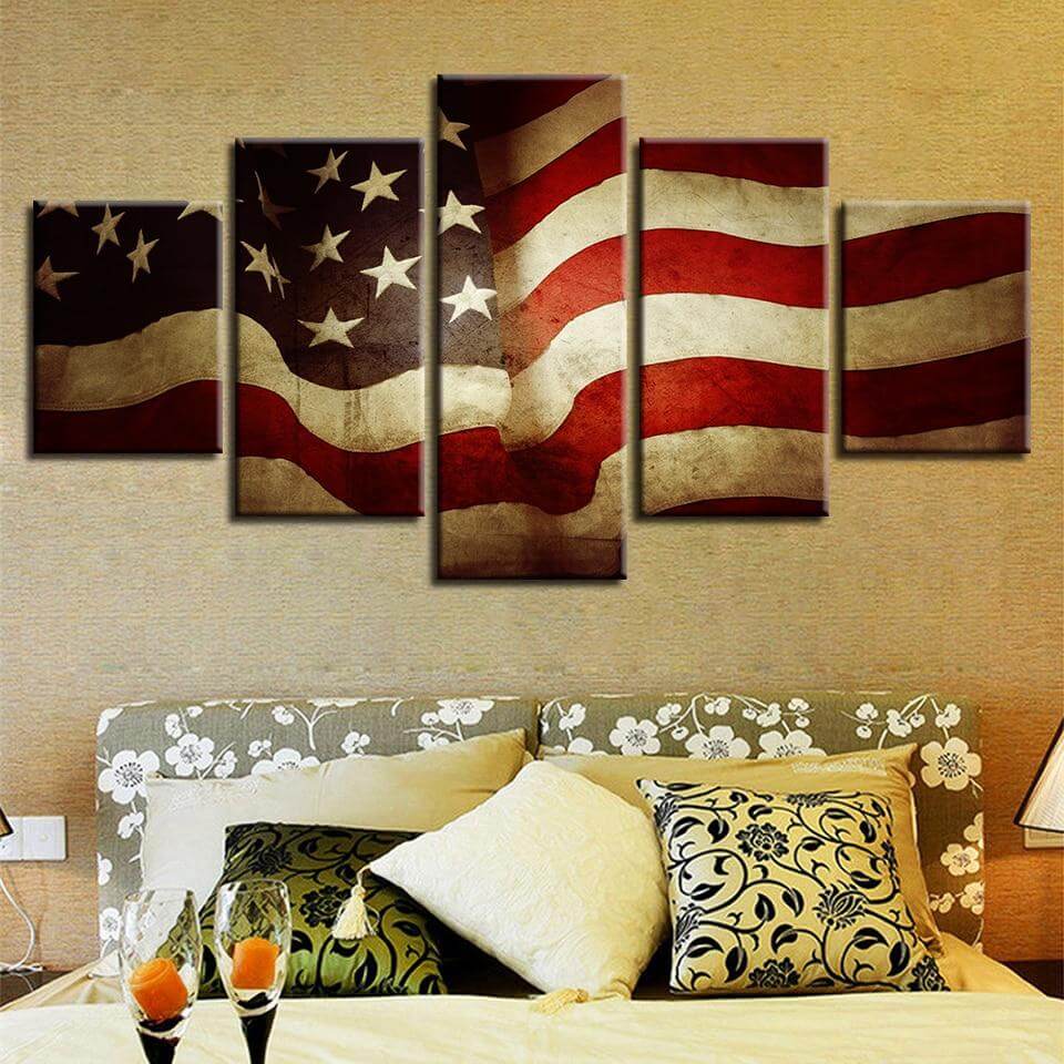 American-Flag-5-Piece-Canvas-Art