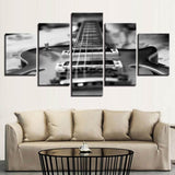 HD-Printed-Guitar-Black-and-White-Wall-Art-Framed