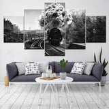 Steam-Train-Black-and-White-Canvas-Art