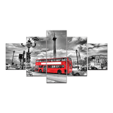 Red Bus wall art canvas prints