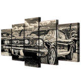 HD Modern black and white Canvas art