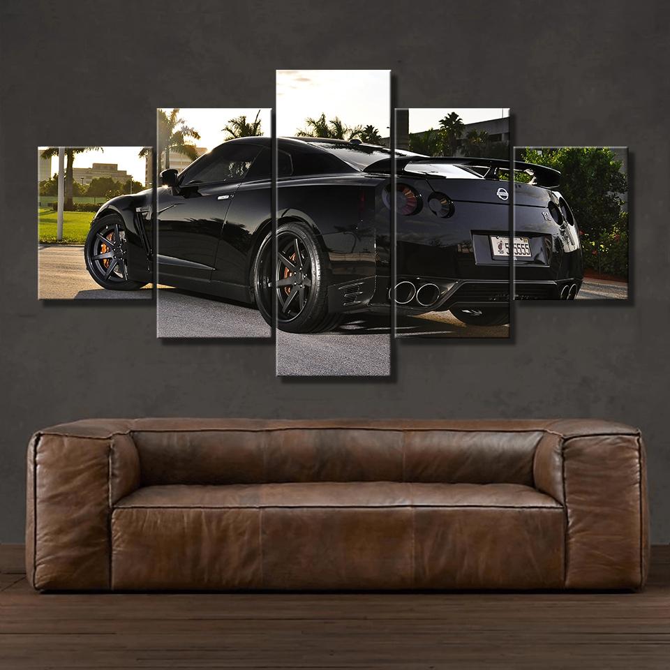 5-Panel-Nissan-Skyline-Gtr-Car-canvas-wall-art