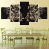 Roaring-Lions-Wall-Hangings-for-Bedroom