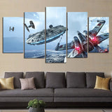 Millennium-Falcon-War-Stars-5-Piece-Canvas-Paintings