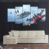 Millennium-Falcon-War-Stars-5-Piece-Canvas-Paintings