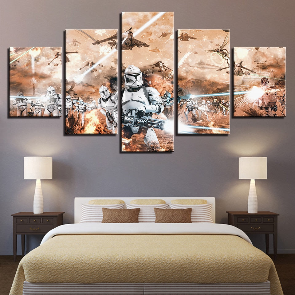 HD-Printed-5-Panel-Star-Wars-Canvas-Art-for-Sale