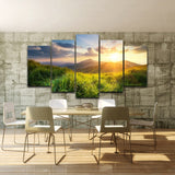 Good-Morning-Prairie-5-Piece-HD-Multi-Panel-Canvas-Wall-Art