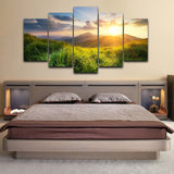 Good-Morning-Prairie-5-Piece-HD-Multi-Panel-Canvas-Wall-Art