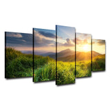 Good-Morning-Prairie-5-Piece-HD-Multi-Panel-Canvas-Wall-Art