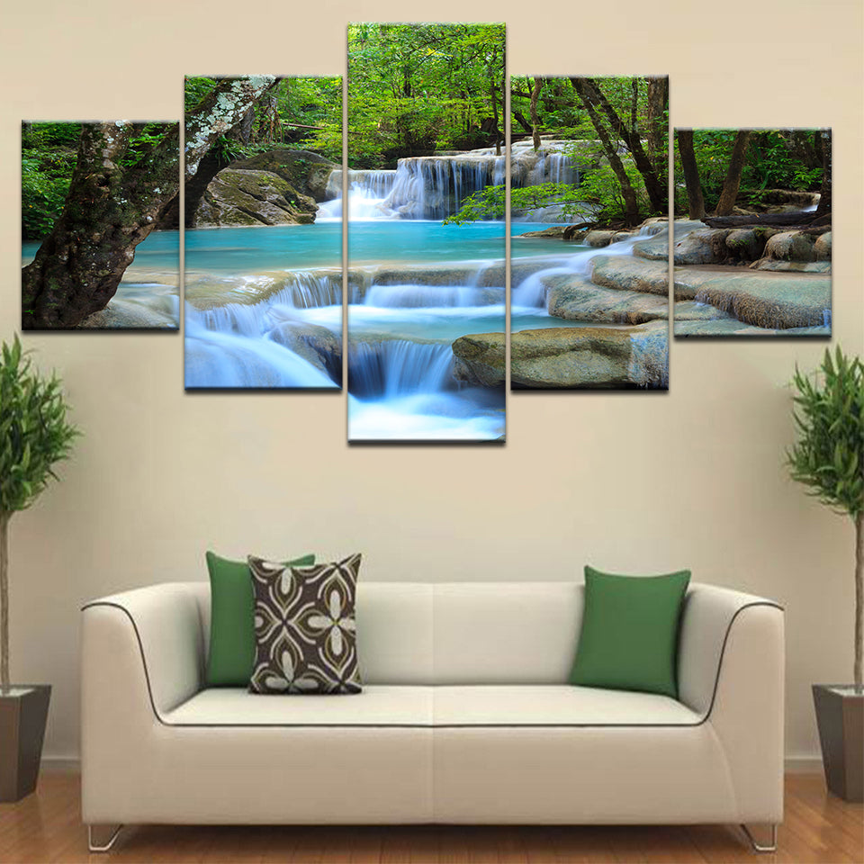  Natural-Waterfall-Ready-to-Hang-Canvas-Printings