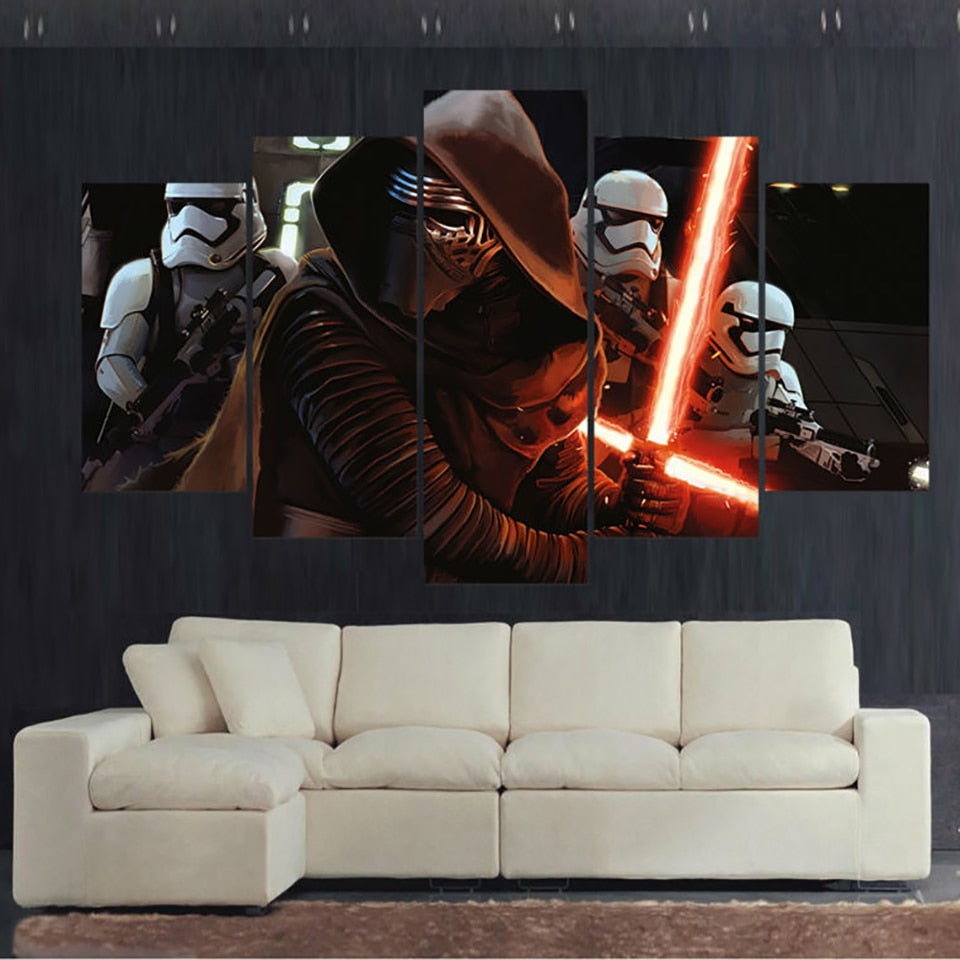 Modern-HD-5-Piece-Canvas-Art-Star-Wars-for-Sale