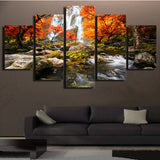 HD-Autumn-Forest-5-Piece-Canvas-Art-for-Sale