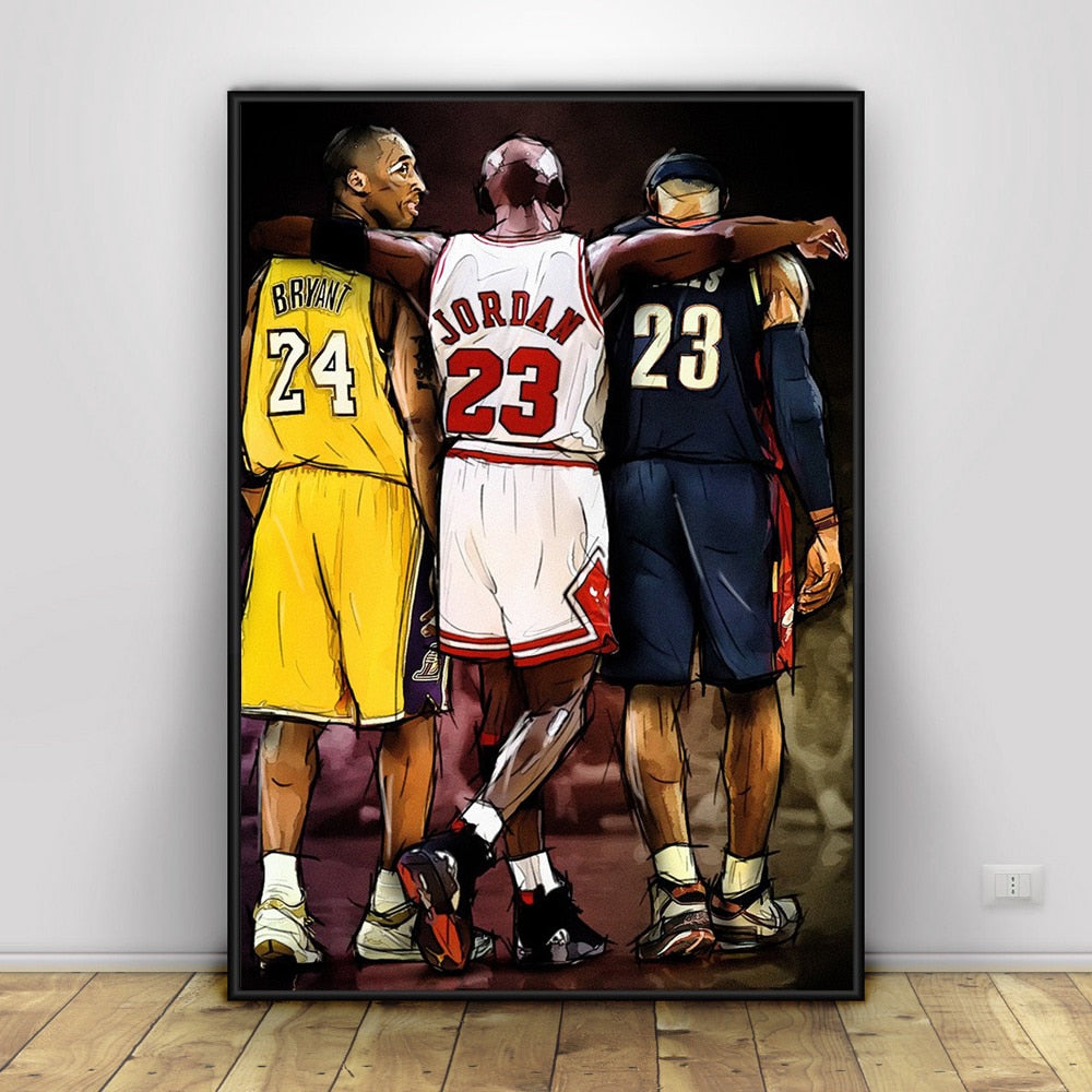 Kobe-Bryant-Michael-LeBron-James-Basketball-Stars