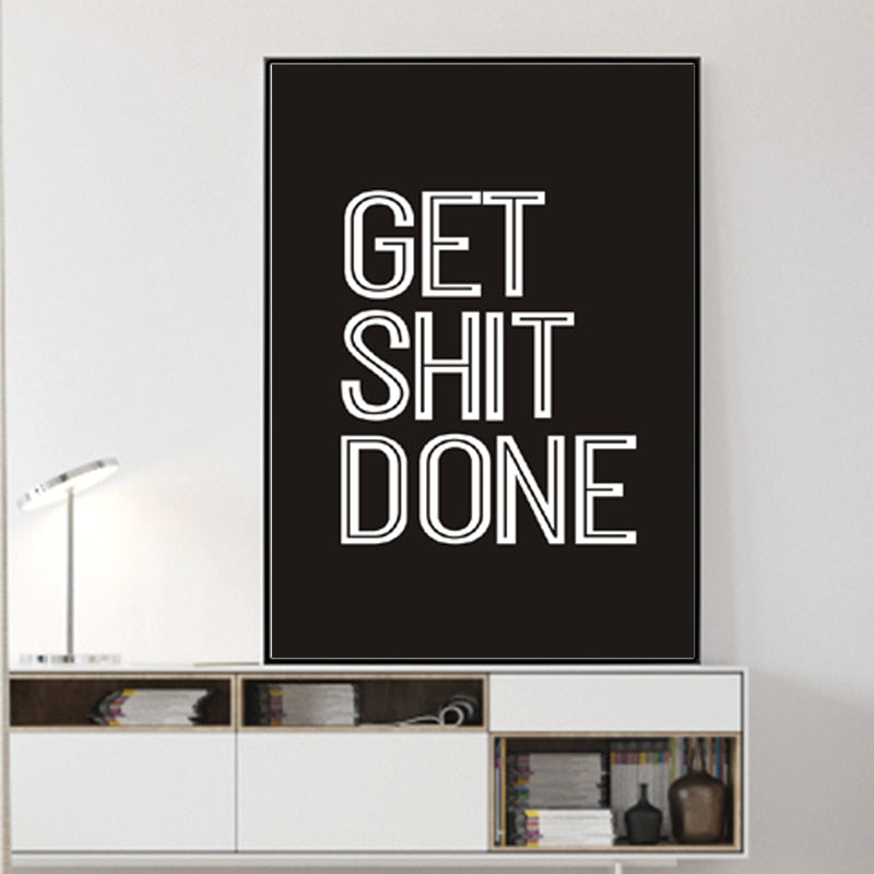 GET-SHIT-DONE-Ready-to-Hang-Black-and-White-Canvas-Art