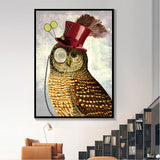 HD Printed Lady Owl, General Rabbit and Lady Sheep Canvas Printings