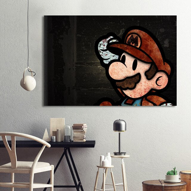 Ready to Hang HD Game Mario Large Framed Art
