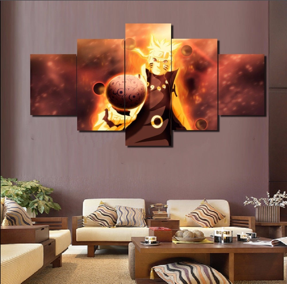 Framed-Naruto-5-Piece-Canvas-Wall-Art-for-Sale