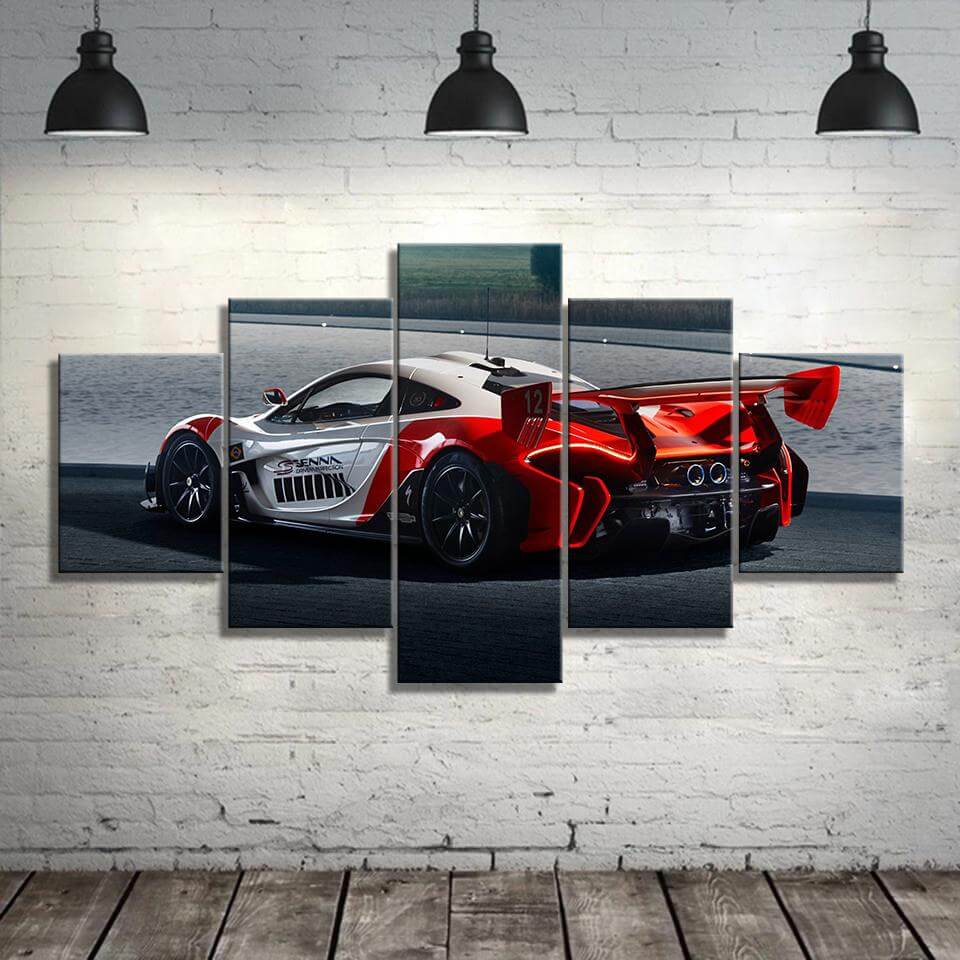 Luxury-Red-Sports-Car-Wall-Art