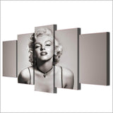 Marilyn Monroe 5 Piece Canvas Art for Bedroom