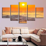 Golden-Sky-5-Piece-Wall-Canvas-Art